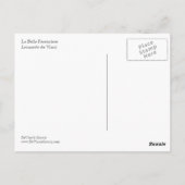 da Vinci Briefkaart (Achterkant)