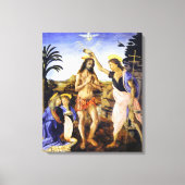 Da Vinci De doop van Christus Fine Art Classic Canvas Afdruk (Voorkant)