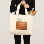 da Vinci: "De menselijke voet is..." Grote Tote Bag (Voorkant (product))
