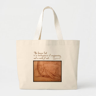 da Vinci: "De menselijke voet is..." Grote Tote Bag