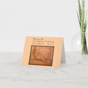 da Vinci: "De menselijke voet is..." Kaart