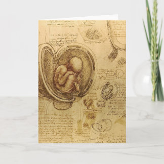 da Vinci - de Schets van het Embryo Kaart