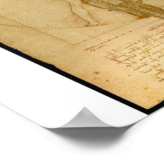 Da Vinci Dirt Bike Motocross Supercross Freestyle Poster (Hoek)