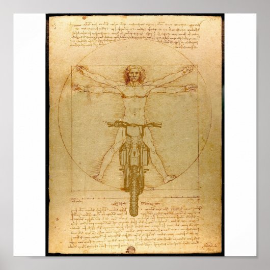 Da Vinci Dirt Bike Motocross Supercross Freestyle Poster (Voorkant)