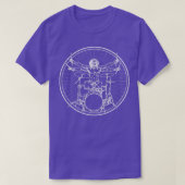 Da Vinci Drummer Drum Music Gift T-shirt (Design voorkant)