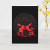 Da Vinci Drummer Kaart (Gele Bloem)