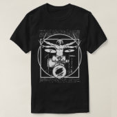 DA VINCI DRUMMER - VITRUVIAN MAN DIE DE DRUMEN SPE T-SHIRT (Design voorkant)