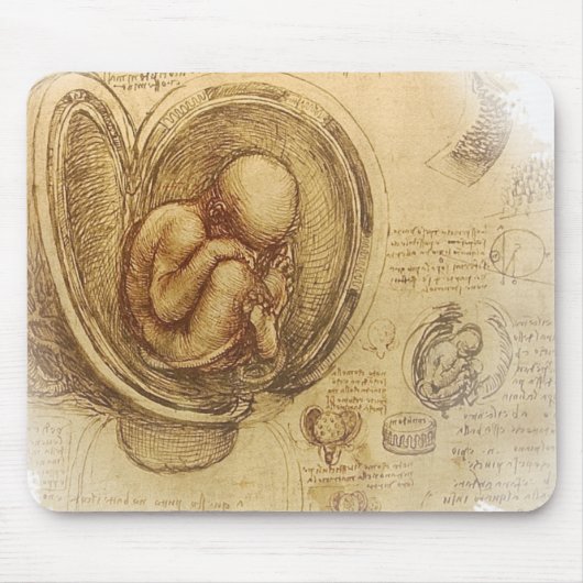 da Vinci - Embryo Sketch Muismat (Voorkant)