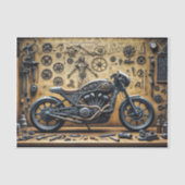 Da Vinci garage en stoombike Tissuepapier (Voorkant)