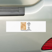 da Vinci Greatest Deception Mannen Suffer Adviezen Bumpersticker (Op auto)