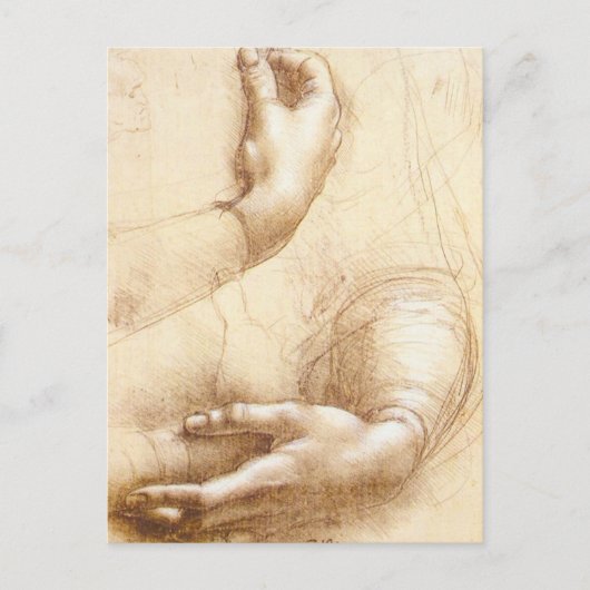 Da Vinci Hands Briefkaart (Voorkant)