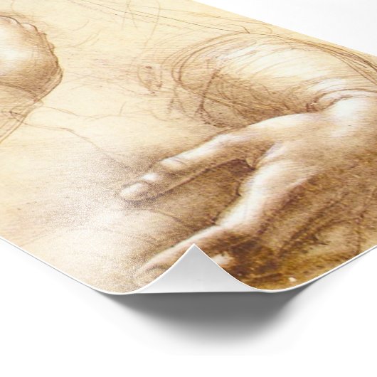 Da Vinci Hands Foto Afdruk (Hoek)