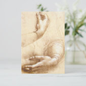 Da Vinci Hands Uitnodigingen (Staand voorkant)