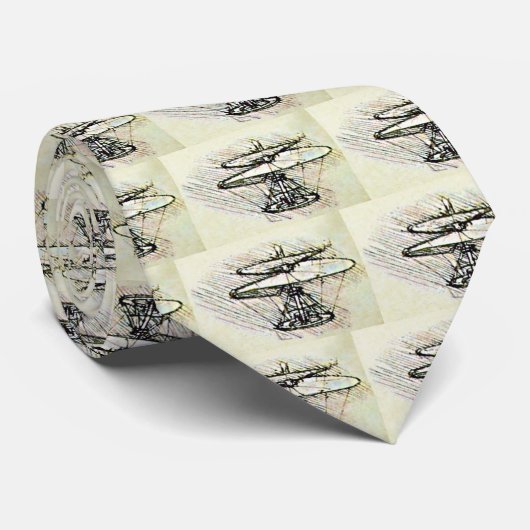 da Vinci helikopter #1 Stropdas (Opgerold)