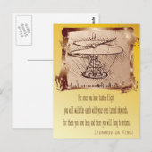 Da Vinci Helikopter 🚁✨ Budget Special Briefkaart (Voorkant / Achterkant)