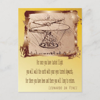 Da Vinci Helikopter 🚁✨ Budget Special Briefkaart