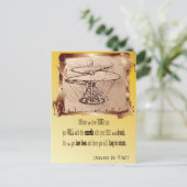 Da Vinci Helikopter 🚁✨ Budget Special Briefkaart (Staand voorkant)