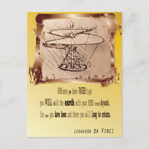 Da Vinci Helikopter 🚁✨ Budget Special Briefkaart