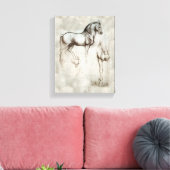 Da Vinci Horse Canvas Afdruk (Insitu (Woonkamer))