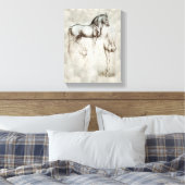 Da Vinci Horse Canvas Afdruk (Insitu (Slaapkamer))