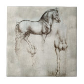 Da Vinci Horse Tile Tegeltje (Voorkant)