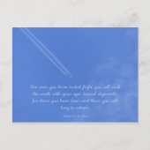 Da Vinci inspirerend vluchtofferte Briefkaart (Voorkant)