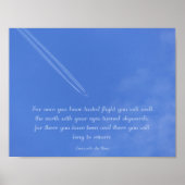 Da Vinci inspirerend vluchtofferte Poster (Voorkant)