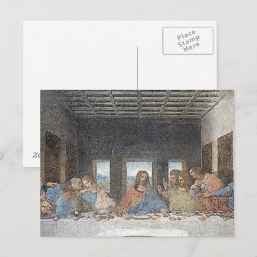 da Vinci is het laatste eten Briefkaart (Voorkant / Achterkant)