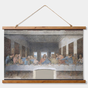 da Vinci is het laatste eten Hangend Wandkleed