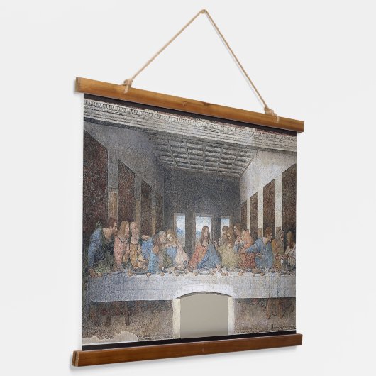 da Vinci is het laatste eten Hangend Wandkleed (Gebogen)