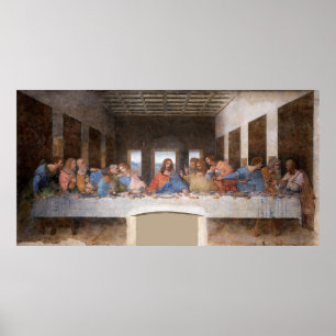 Da Vinci is het laatste eten Poster