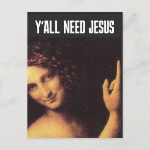 DA VINCI JOHN DE BAPTIST DIE U ALLEMAAL NODIG HEEF BRIEFKAART