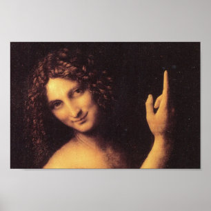 DA VINCI JOHN VAN HET BAPTIST POSTER