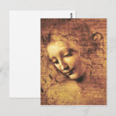 Da Vinci La Scapigliata Briefkaart (Voorkant / Achterkant)