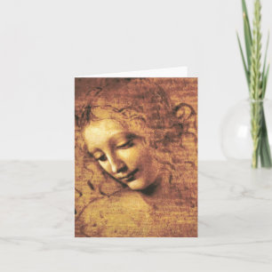 Da Vinci La Scapigliata Note Card Kaart