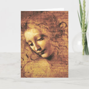 Da Vinci La Scapigliata Wenskaart Kaart