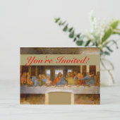 Da Vinci Laatste Avondmaal Fijne Kunst Klassieker Kaart (Staand voorkant)