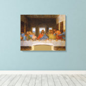 Da Vinci Laatste Avondmaal Fine Art Classic Canvas Afdruk (Insitu (Houten vloer))