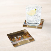 Da Vinci Laatste Avondmaal Fine Art Classic Kartonnen Onderzetters (Insitu)