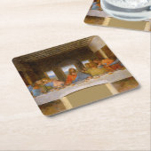 Da Vinci Laatste Avondmaal Fine Art Classic Kartonnen Onderzetters (Schuin)