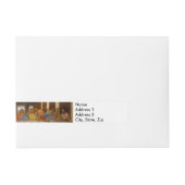 Da Vinci Laatste Avondmaal Fine Art Classic Omwikkelbaar Adreslabel (Voorkant)