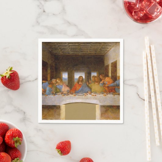 Da Vinci Laatste Avondmaal Fine Art Classic Servetten (Insitu)