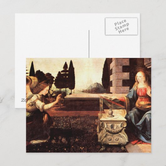 Da Vinci, Leonardo - De aankondiging Briefkaart (Voorkant / Achterkant)