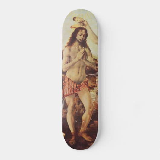 Da Vinci Leonardo - Het aptisme van Christus Skateboard (Voorkant)