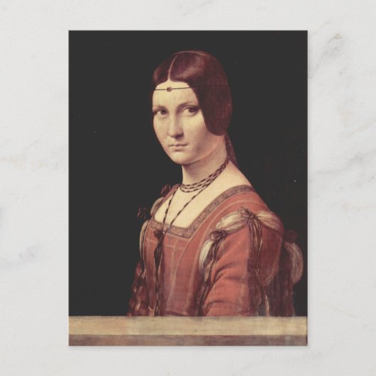 Da Vinci Leonardo - La belle ferronnière Briefkaart (Voorkant)