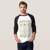 da-vinci-leonardo-proporties-van-de-mens-figuur t-shirt (Voorkant volledig)