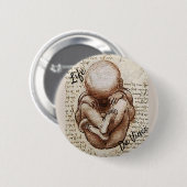 Da Vinci Life Ronde Button 5,7 Cm (Voorkant /achterkant)