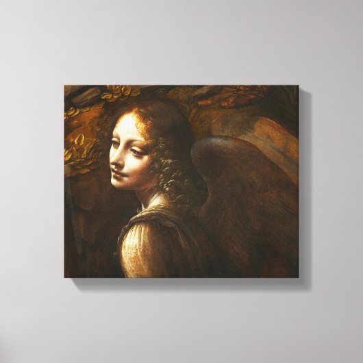 Da Vinci Maagd van de Rocks Angel Canvas Wrap (Voorkant)