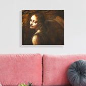 Da Vinci Maagd van de Rocks Angel Canvas Wrap Afdruk (Insitu (Woonkamer))