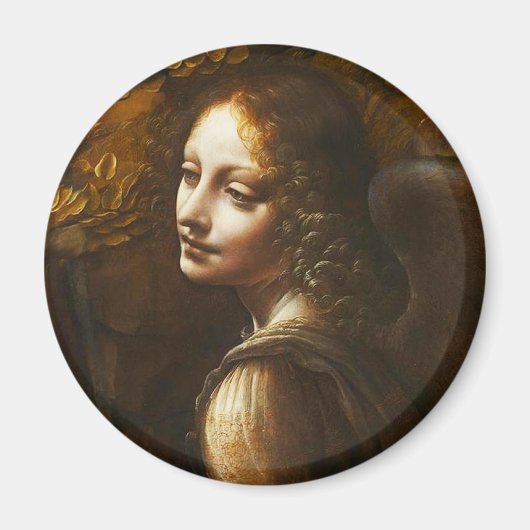 Da Vinci Maagd van de Rocks Angel Magnet (Voorkant)